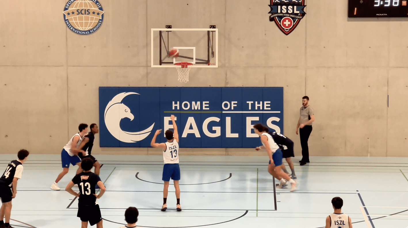 shooting a basket
